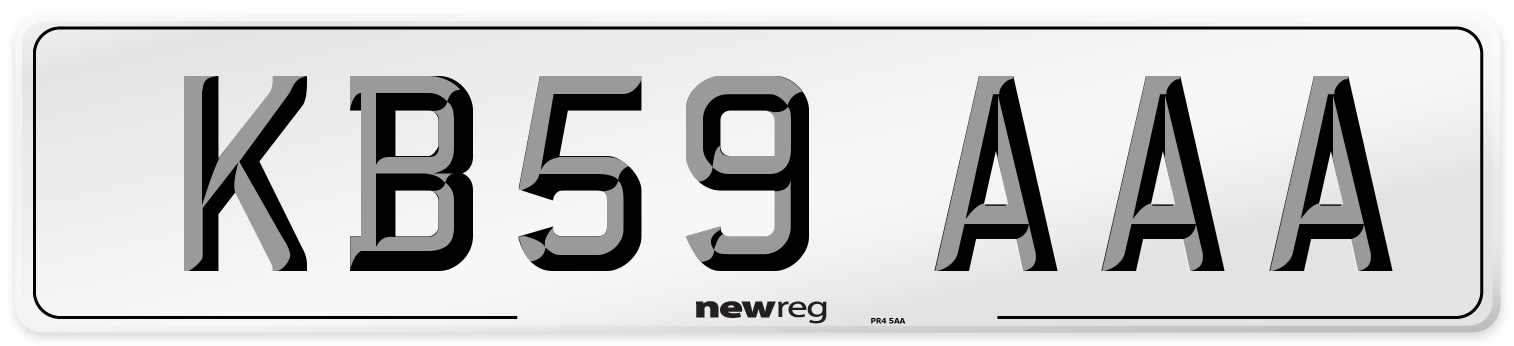 KB59 AAA Number Plate from New Reg